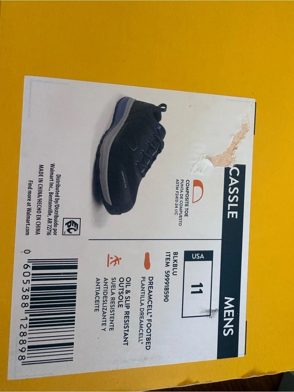 Herman Survivors Cassle Mens Size 11 Composite Toe Sneaker New In Box